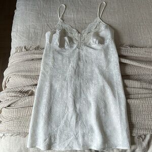 Elegant White Lace Slip Dress